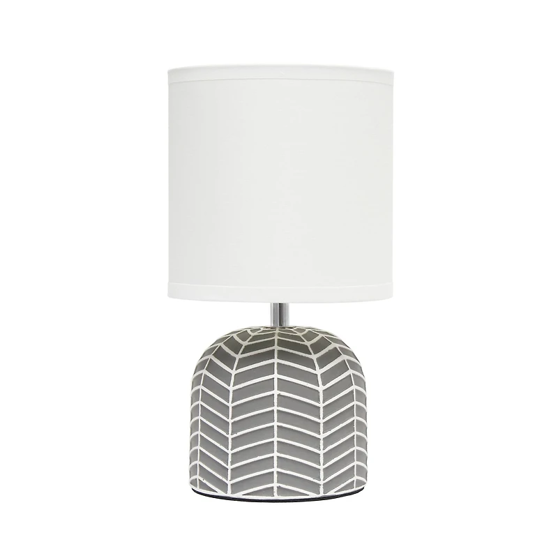 Simple Designs 10.43" Petite Webbed Waves Base Table Lamp