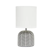 Simple Designs 10.43" Petite Webbed Waves Base Table Lamp