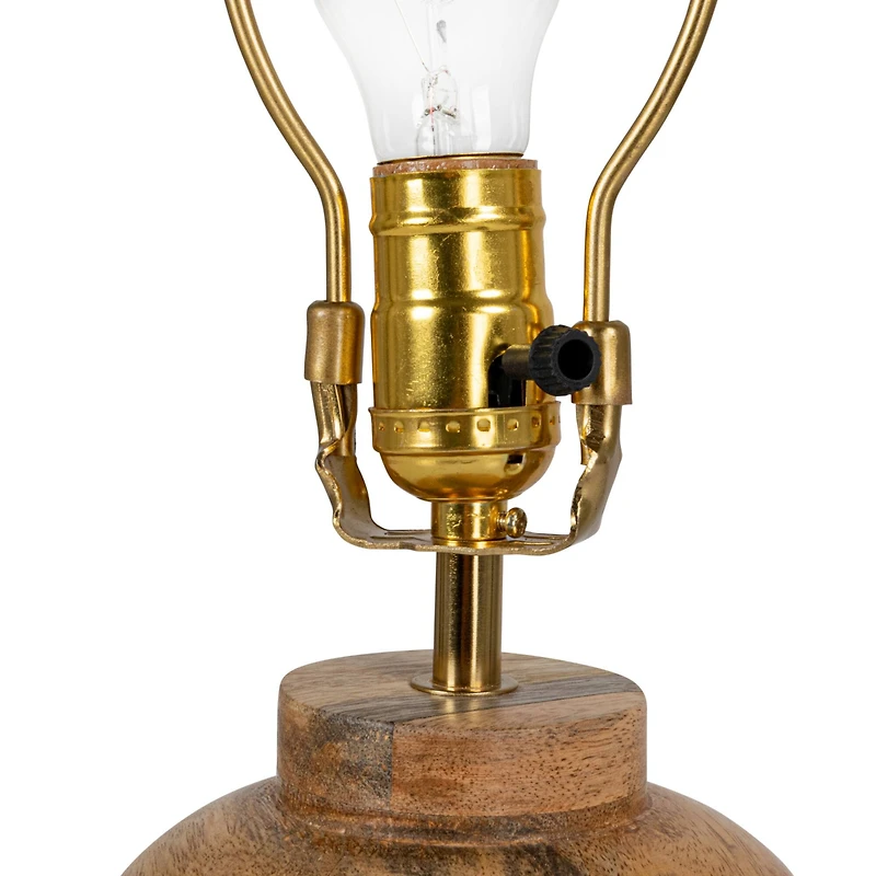 Hello Honey® 14.5" Natural Mango Wood Elegance Table Lamp, 2ct.