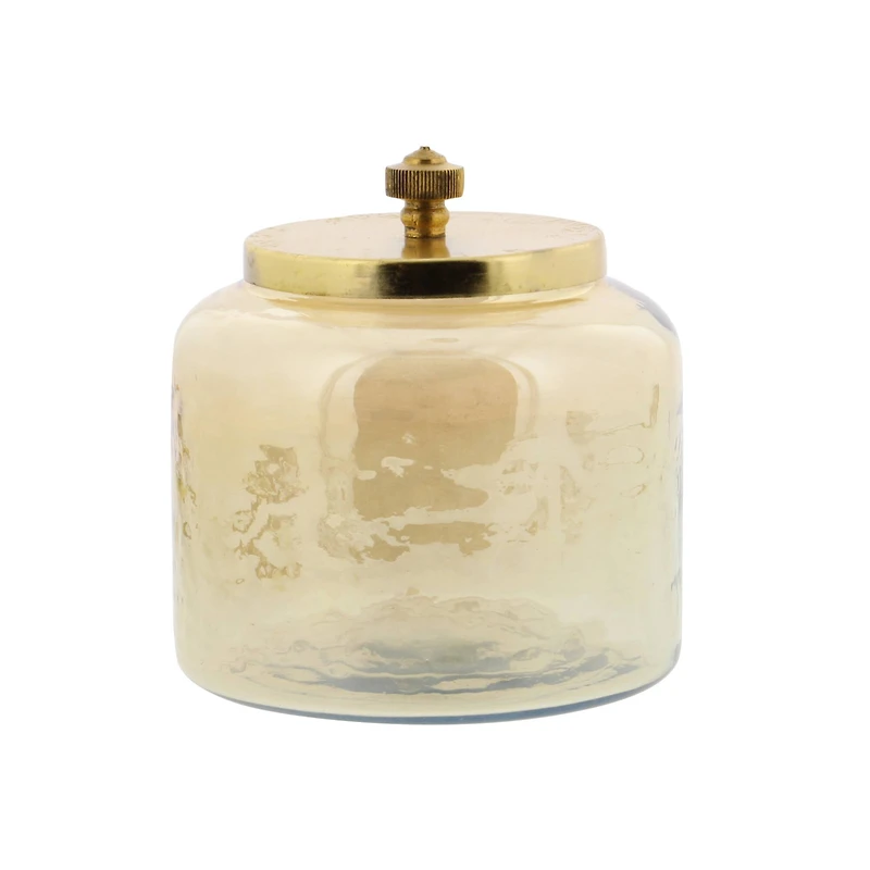 Gold Glass Glam Decorative Jar Set