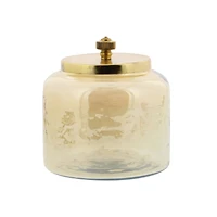 Gold Glass Glam Decorative Jar Set