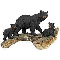 Design Toscano 16" Controlling the Cubs Mother Black Bear Statue