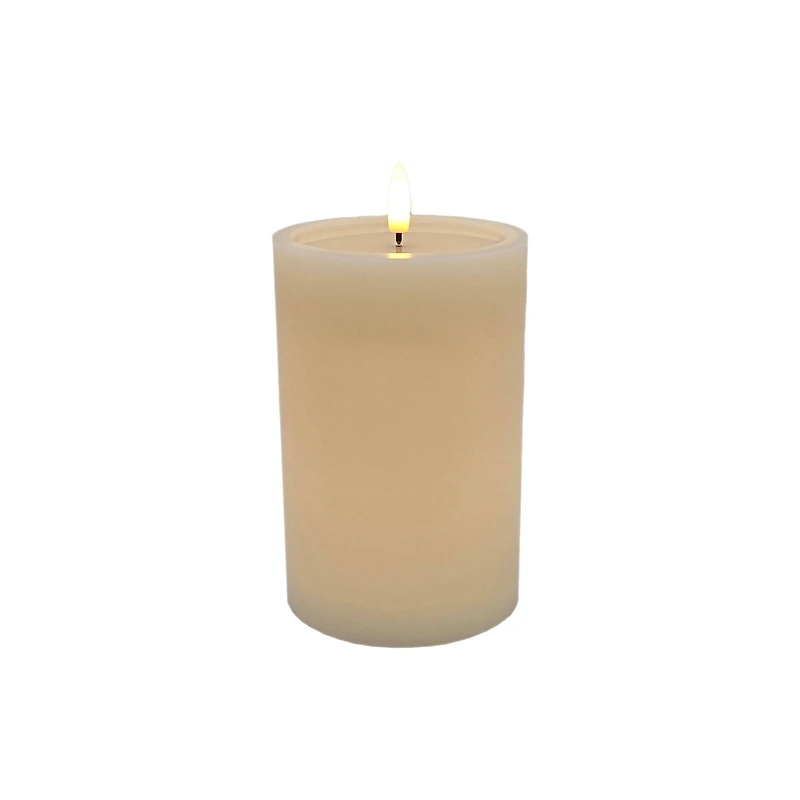 4" x 6" LED Wax Pillar Flickering Candle by Ashland