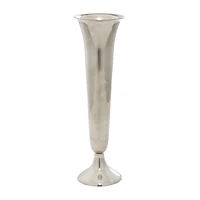 The Novogratz 14" Silver Aluminum Traditional Vase