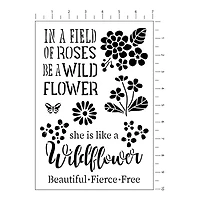 Wildflower Stencils, 7" x 10" by Craft Smart®