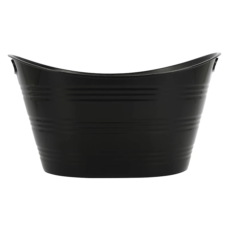 21" Black Plastic Ice Tub by Celebrate It™