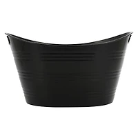 21" Black Plastic Ice Tub by Celebrate It™