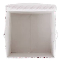 DII® Holiday Candy Stripe Print Large Ornament Storage
