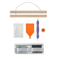 8" x 10" Graveyard Glow-in-the-Dark Diamond Art Kit with Magnetic Frame by Make Market®