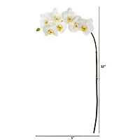 32" Phalaenopsis Orchid Artificial Flower (Set of 6)