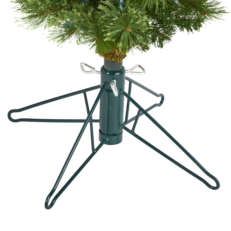 4ft. Pre-Lit Green Artificial Christmas Tree, Clear LED Lights