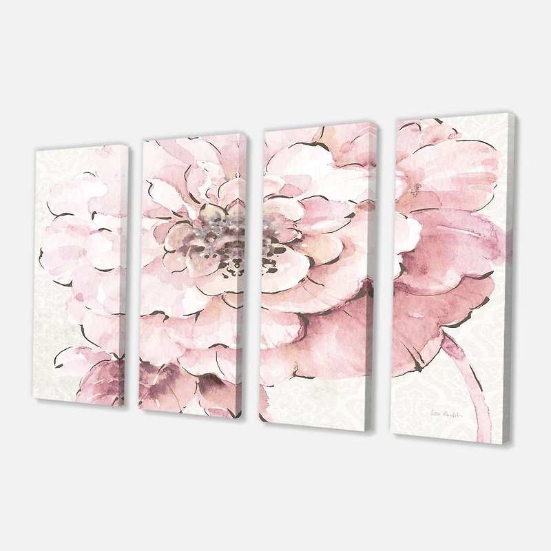 Designart - Indigold Shabby Peonies Pink