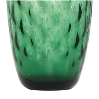 24" Green Ombre Handmade Glass Vase