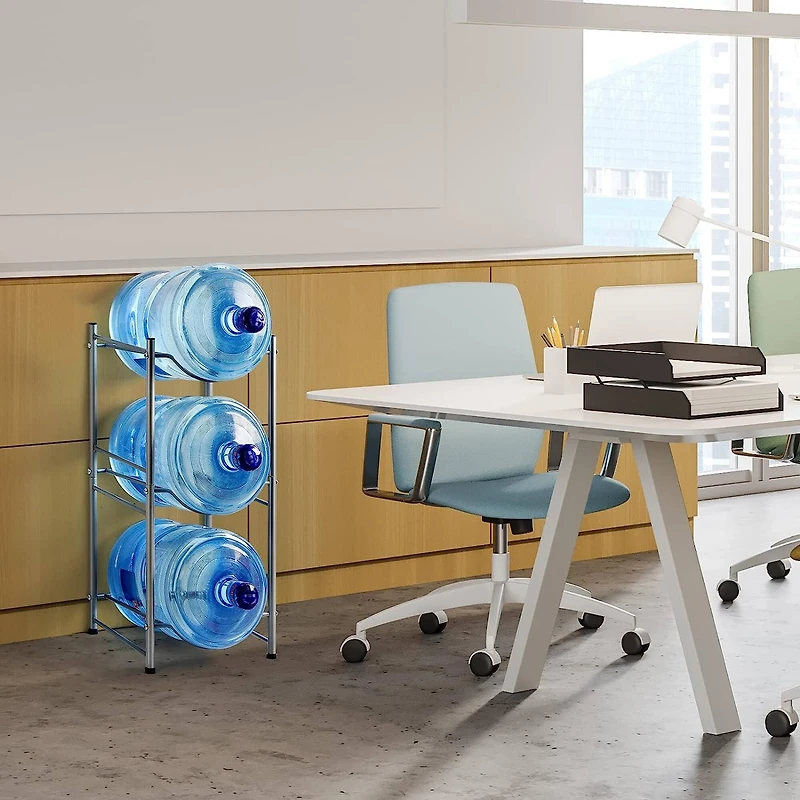 NEX™ 3-Tier 5-Gallon Silver Water Jug Storage Rack