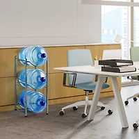NEX™ 3-Tier 5-Gallon Silver Water Jug Storage Rack