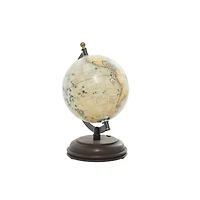 Rustic Globe with Iron Axis & Mango Wood Base