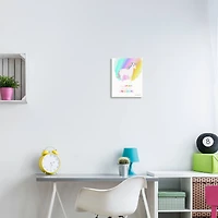 Stupell Industries Unicorn Spirit Animal Vivid Fantasy Rainbow Wall Plaque Art