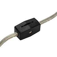 Hello Honey® 14" Blue Reactive Glaze Ceramic Table Lamp with Linen Shade Set, 2ct.