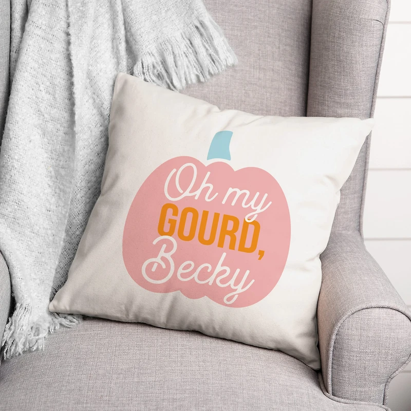 Oh My Gourd, Becky Throw Pillow