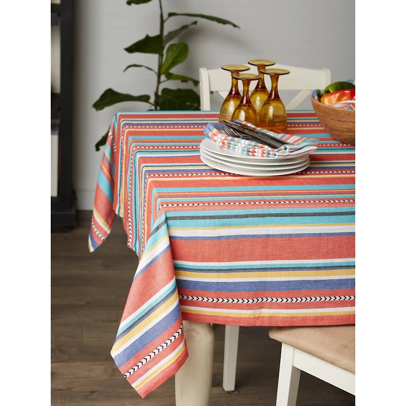 Verano Stripe Tablecloth 60" x 84"