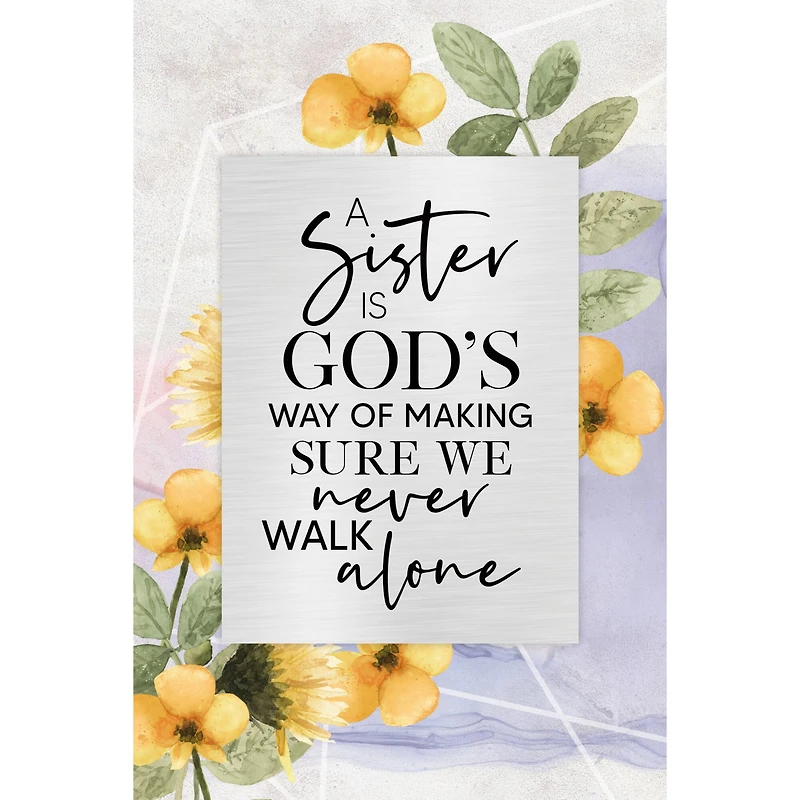 A Sister Is God's Plaque with Easel and Wall Hanger