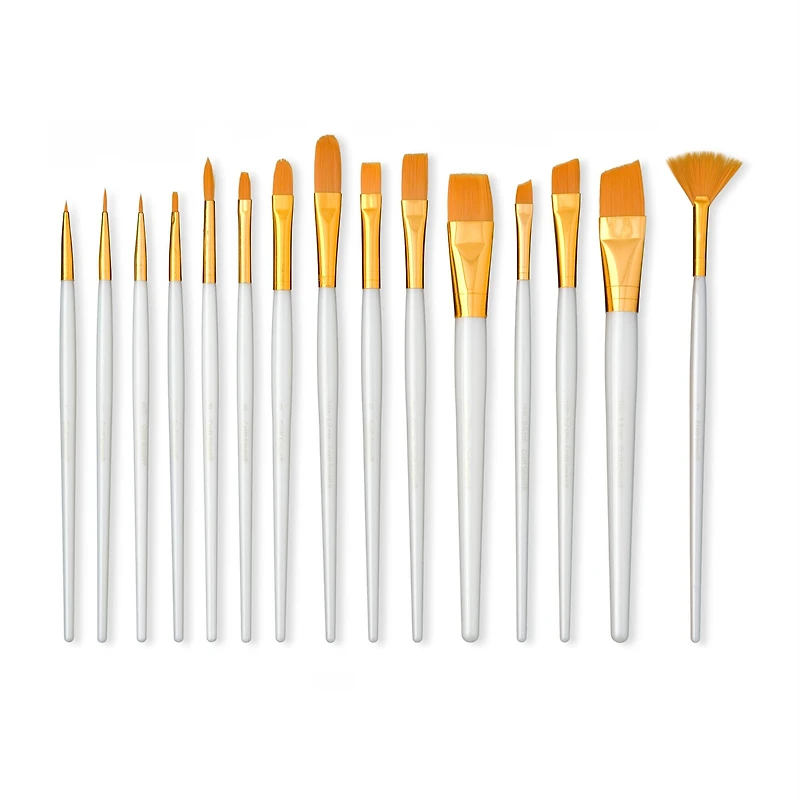 Golden Taklon 15 Piece Brush Set by Craft Smart®