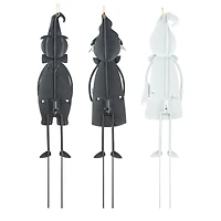 Glitzhome® 2ft. Halloween Metal Ghost, Witch and Pumpkin Yard Stake Set