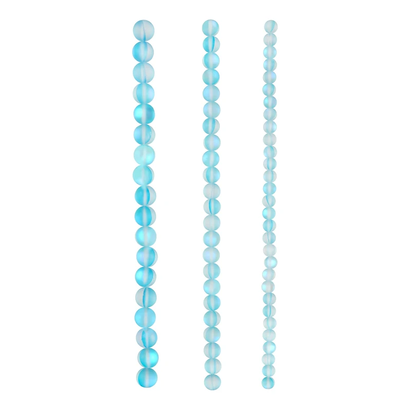 Aqua Matte Glass Round Beads by Bead Landing™