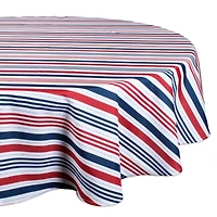 DII® 60" Round Patriotic Stripe Outdoor Tablecloth