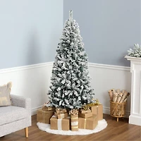 6ft. Unlit Acacia Flocked Artificial Christmas Tree