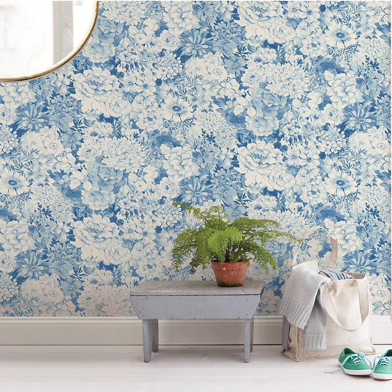 NuWallpaper Indigo Empress Garden Peel & Stick Wallpaper