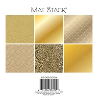 DCWV® Solid Golds Mat Stack® Cardstock Paper Pad, 6" x 6"