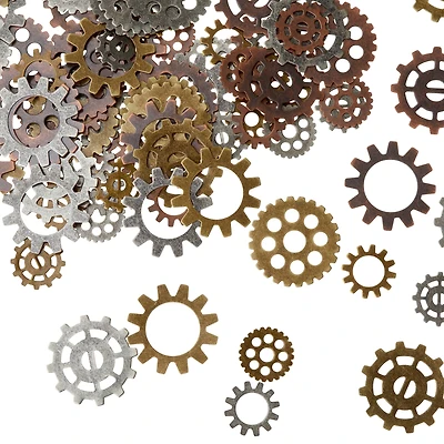 Found Objects™ Antique Silver, Copper & Brass Gears by Bead Landing™