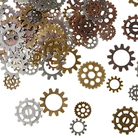 Found Objects™ Antique Silver, Copper & Brass Gears by Bead Landing™