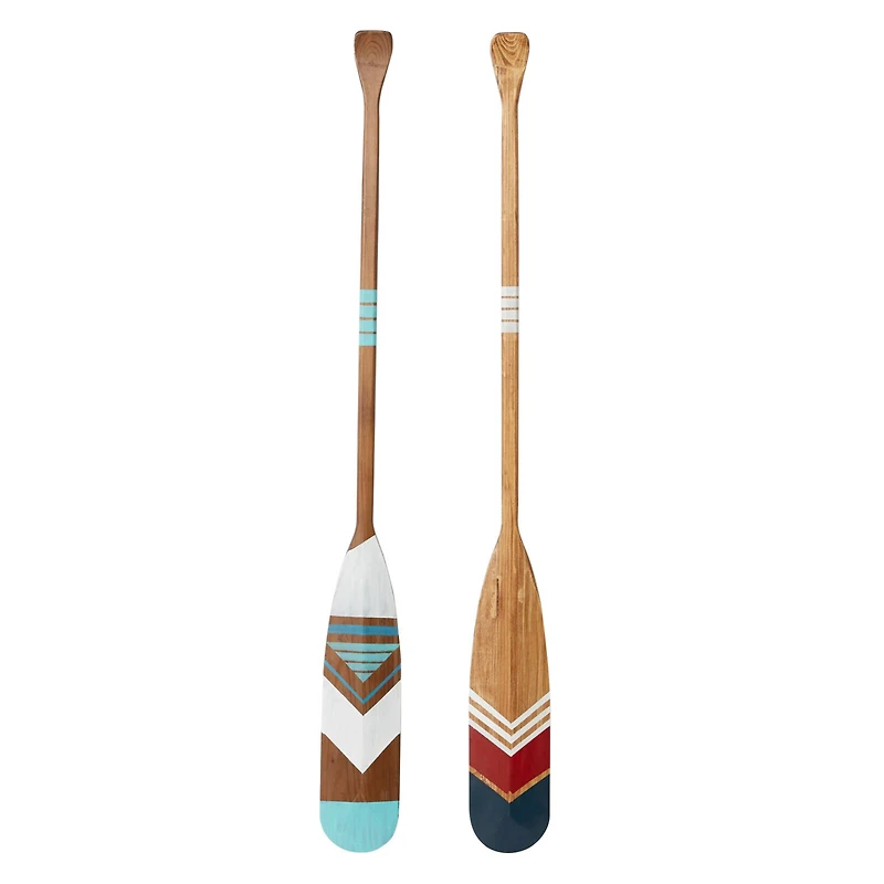 55" Brown Wood Coastal Oars Wall Decor, 2ct.