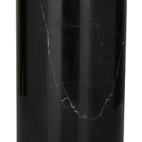 Black Marble Thick Stand Table Lamp with Drum Shade 15" x 15" x 24"