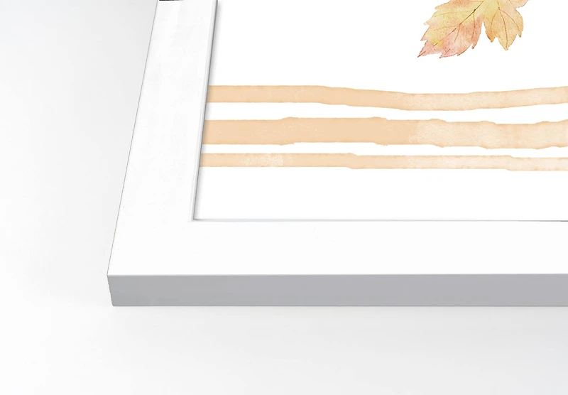 Give Thanks Wall Accent in White Frame