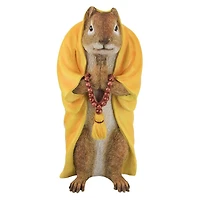 Design Toscano 10.5" Sensei Monk Zen Garden Squirrel Animal Statue