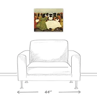 Women In Pews 20" x 16" Canvas Wall Art