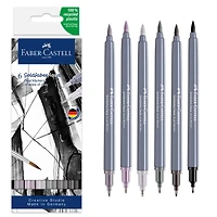Faber-Castell® Goldfaber Aqua Shades of Gray Dual-Tip Marker Set