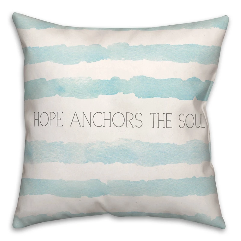 Hope Anchors the Soul Throw Pillow