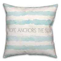 Hope Anchors the Soul Throw Pillow