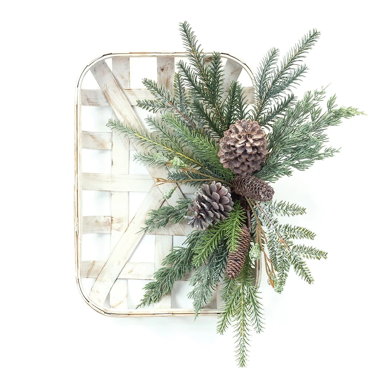 20.5" Pinecone Wood Wall Hanging
