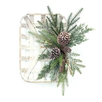 20.5" Pinecone Wood Wall Hanging