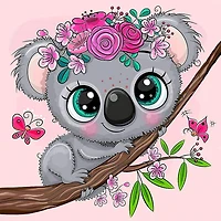 Crafting Spark Little Koala Diamond Painting Kit