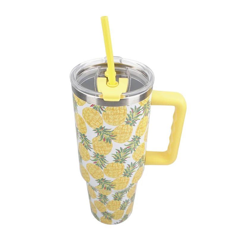 40oz. Pineapple Toss Stainless Steel Insulated Tumbler by Celebrate It™