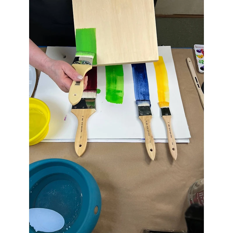 Silver Brush Limited Alpine White™ Wide Wash & Blend Background Brushes Set