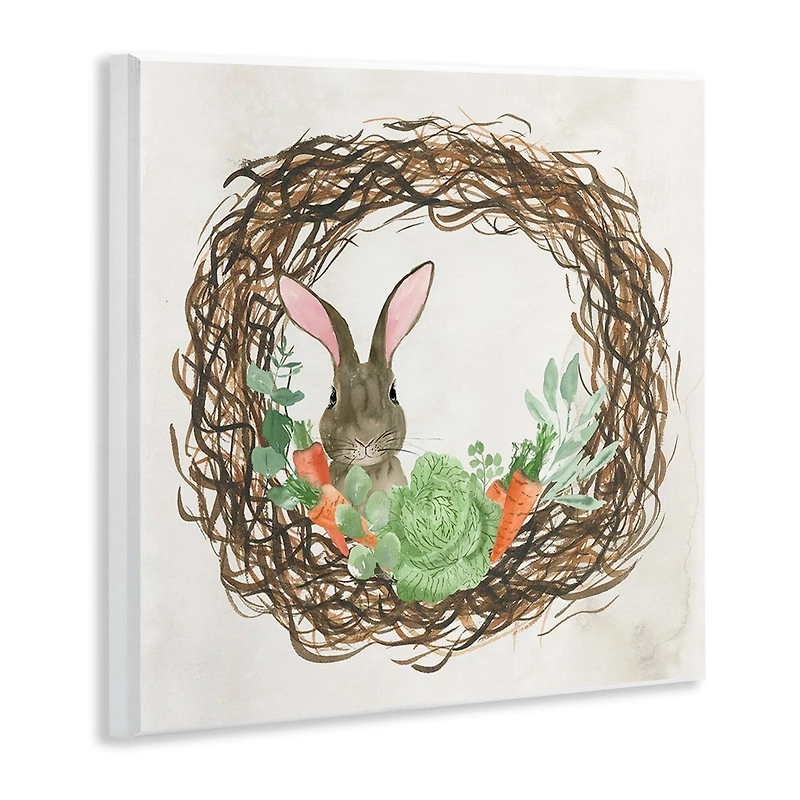 Stupell Industries Spring Easter Wreath Wall Plaque Art