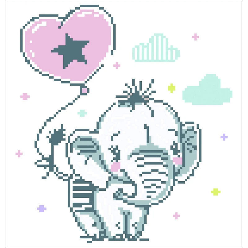 Diamond Dotz® Intermediate Sweet Trunks Diamond Painting Kit