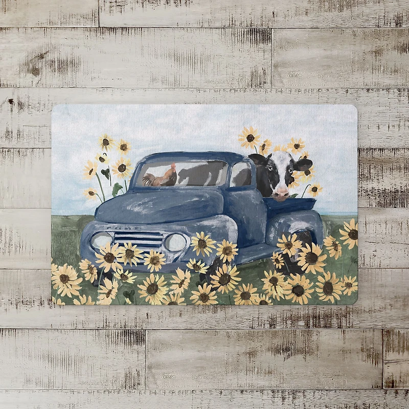 18" x 27" Farmhouse Animals in Truck Floor Mat